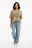 Women Mandala Art Cotton T-Shirt