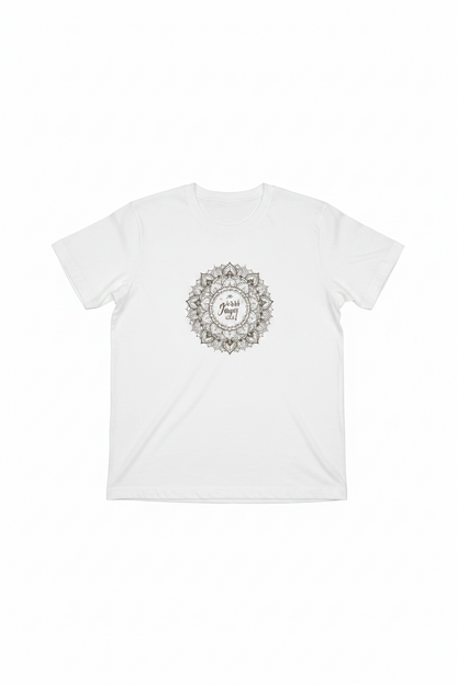 Women Mandala Art Cotton T-Shirt