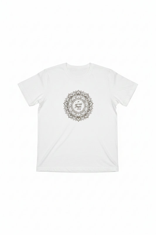Women Mandala Art Cotton T-Shirt