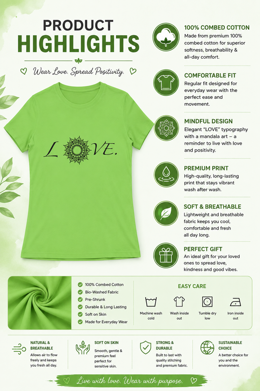Mandala Love Graphic Tee