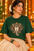 Divine Ganesha Mandala Art Oversized Tee