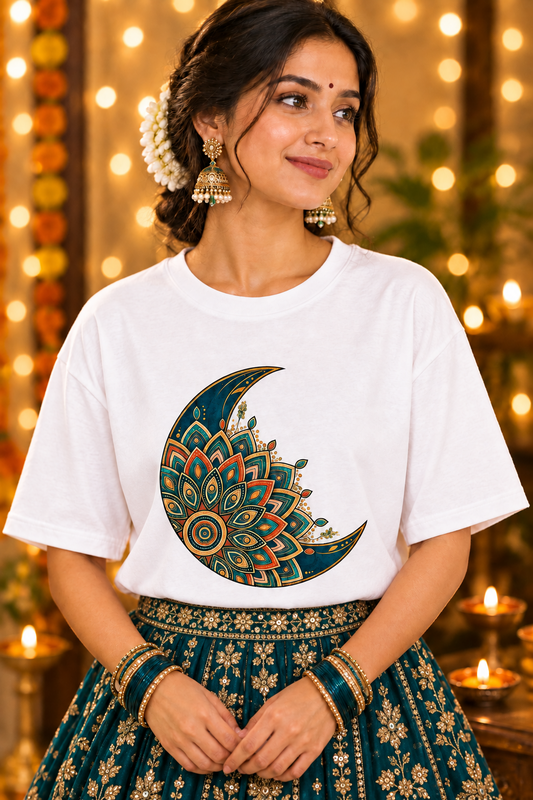 Festive Moon Mandala Women’s Tee