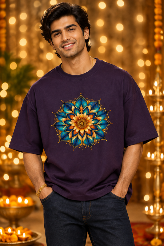 Mystic Blue Mandala Art Tee