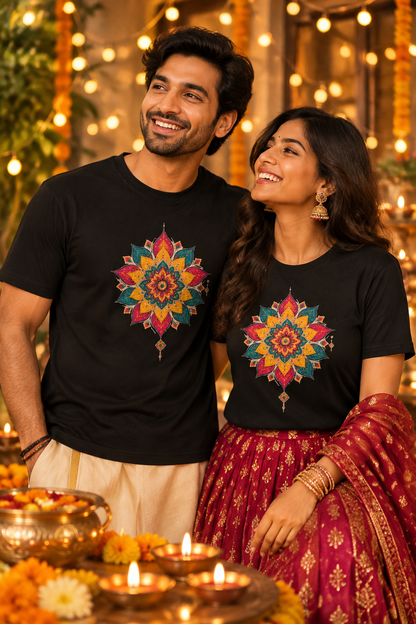 Festive Mandala Vibes Graphic Tee