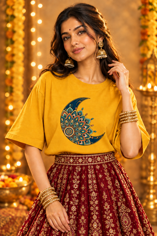 Festive Moon Mandala Women’s Tee