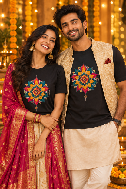 Festive Mandala Vibes Graphic Tee