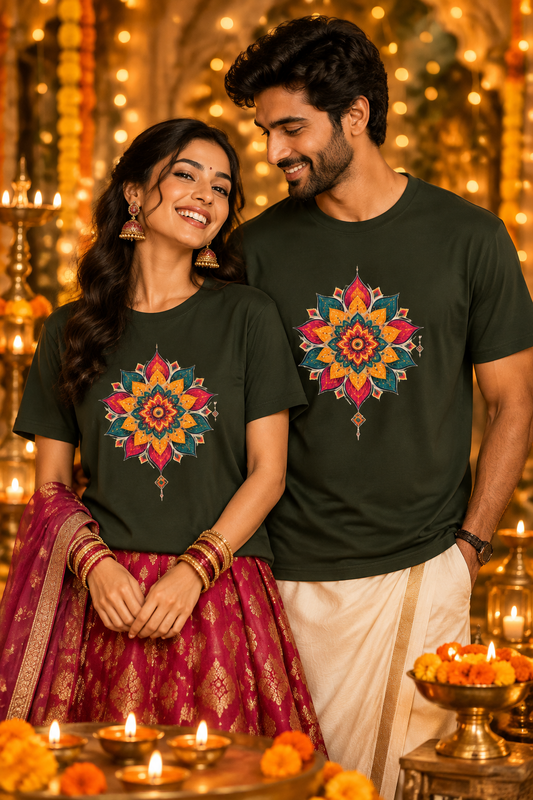 Festive Mandala Vibes Graphic Tee