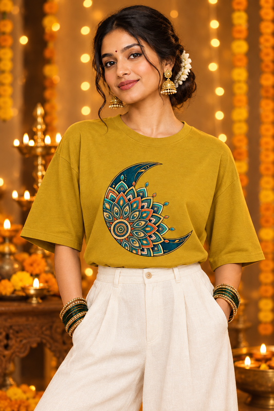 Festive Moon Mandala Women’s Tee