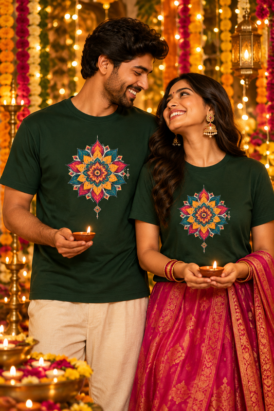 Festive Mandala Vibes Graphic Tee