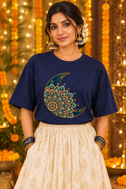 Festive Moon Mandala Women’s Tee