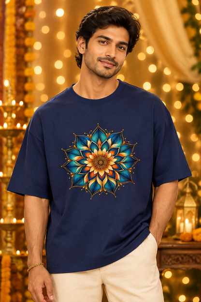 Mystic Blue Mandala Art Tee