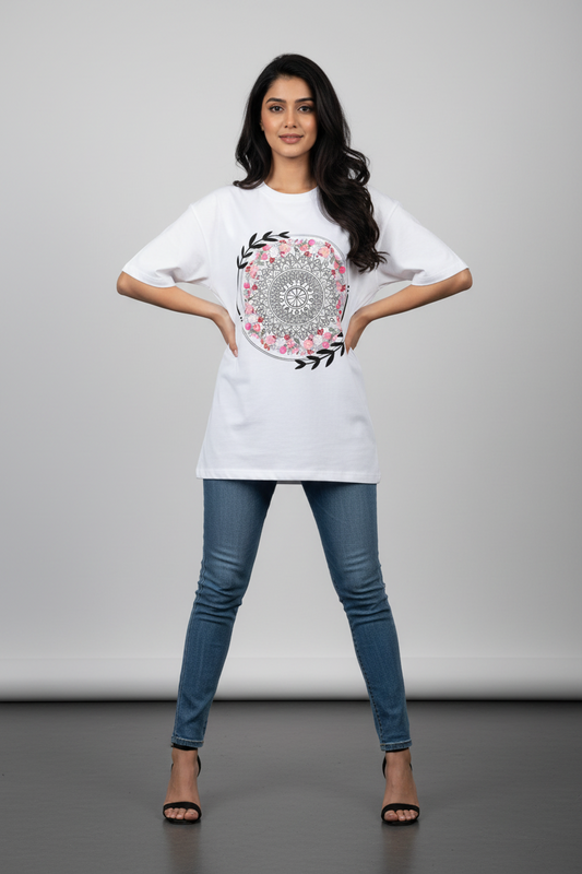 Blossom Mandala Art Tee