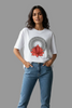 Lotus Aura Mandala Oversized Tee